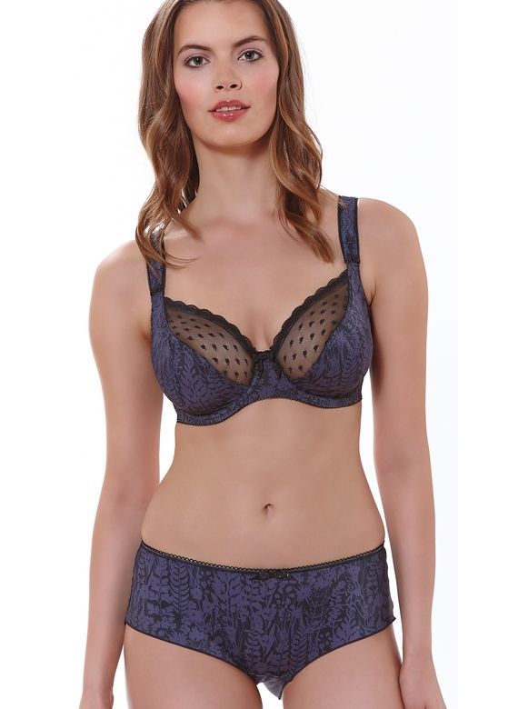 Biustonosz Freya FEARNE AA4091 Black UW Plunge Balcony Bra 