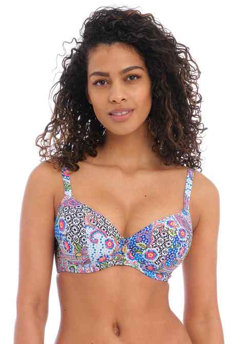 Biustonosz kąpielowy Freya Swim BOHO BREEZE AS202302MUI Uw Plunge Bikini Top Multi