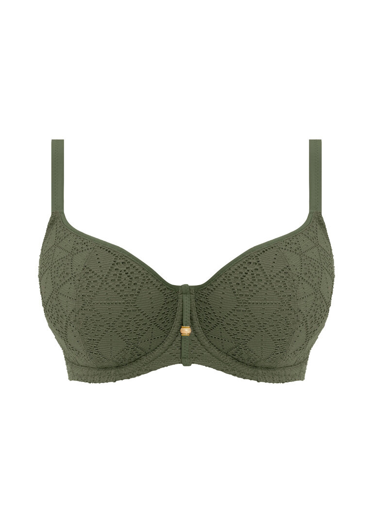 Biustonosz kąpielowy Freya Swim NOMAD NIGHTS AS205403SAE Uw Sweetheart Bikini Top Sage