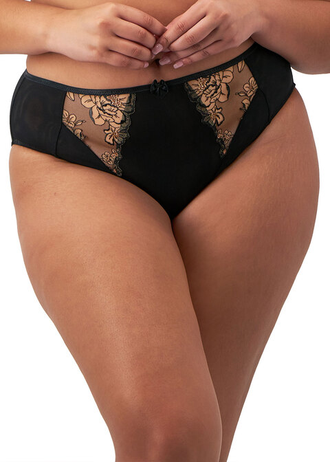 Figi Elomi TEAGAN EL302653ALM High Leg Brief Black / Almond