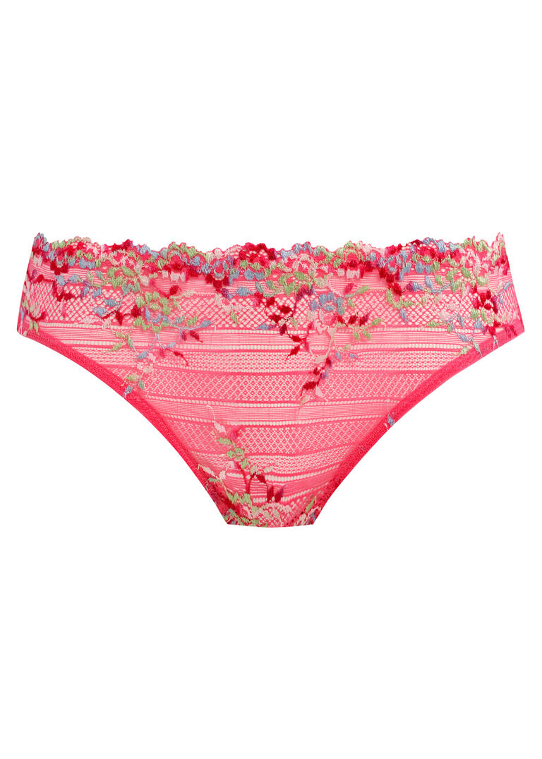 Figi Wacoal EMBRACE LACE WA064391675 Bikini Brief Hot Pink/Multi