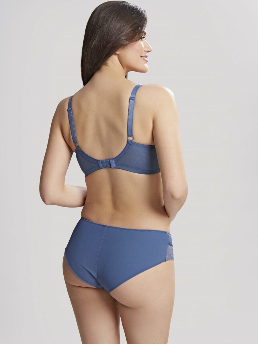 KOMPLET - Biustonosz Panache ANA Vintage Blue 9396 Plunge Bra + 9395 Brief (30FF, 30H, 32G, 34GG, 36F, 36GG)