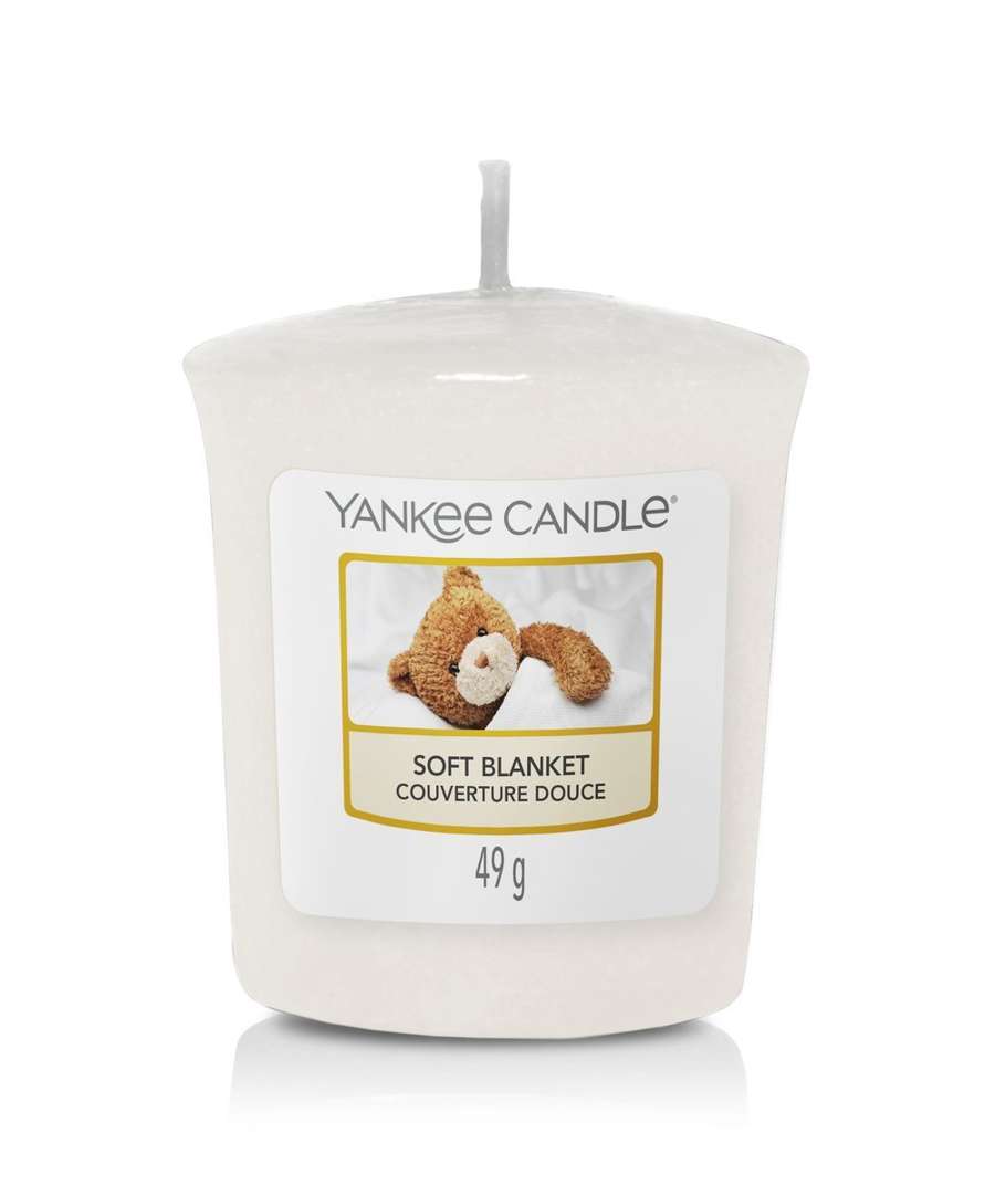 Mała świeczka zapachowa votive Yankee Candle SOFT BLANKET