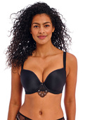 Biustonosz Freya LOVELAND AA401031BOR Uw Moulded Plunge T-shirt Bra Boudoir Noir