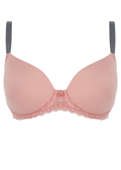 Biustonosz Freya OFFBEAT AA5450ROP Uw Moulded Demi T-shirt Bra Rosehip