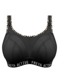 Biustonosz Sportowy Freya Active DYNAMIC AC4014PUK Non Wired Sports Bra Pure Leopard Black