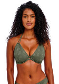 Biustonosz kąpielowy Freya Swim NOMAD NIGHTS AS205404SAE Uw Halter Bikini Top Sage