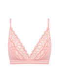 Braletka Wacoal RAFFINE WE148008SIP Non Wired Bralette Silver Pink