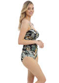 KOMPLET - Strój kąpielowy z tankini Fantasie Swim BAMBOO GROVE Jet FS501654JET (34E) + majtki