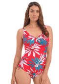 Strój kąpielowy Fantasie Swim SANTOS BEACH FS501130POT Uw V-neck Swimsuit With Adjustable Leg Pomegranate 