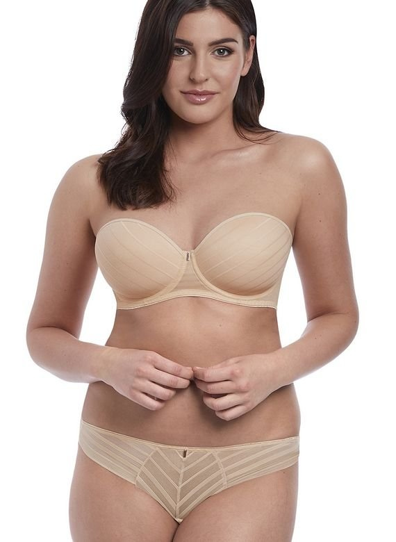 Biustonosz Freya CAMEO AA3163SAD Uw Deco Strapless Moulded Bra Sand