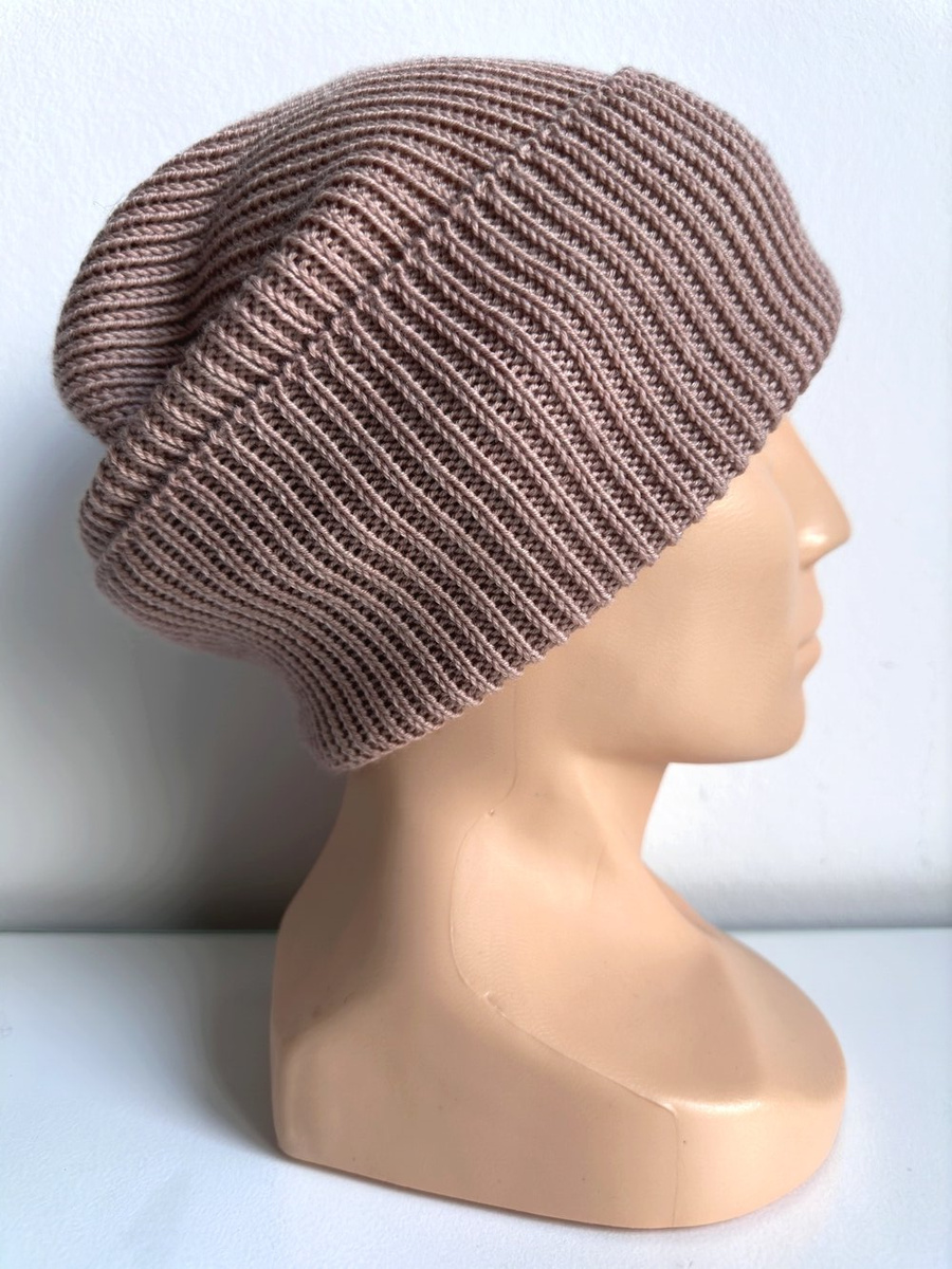 Beanie czapka z wełny merino VARELLA 100% Baby Merino 49 Pustynna Róża