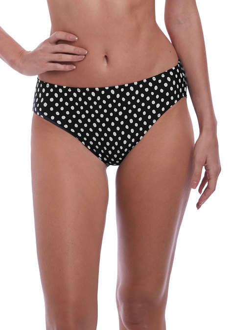 Figi kąpielowe Fantasie Swim SANTA MONICA FS6725BLI Mid Rise Brief Black & White