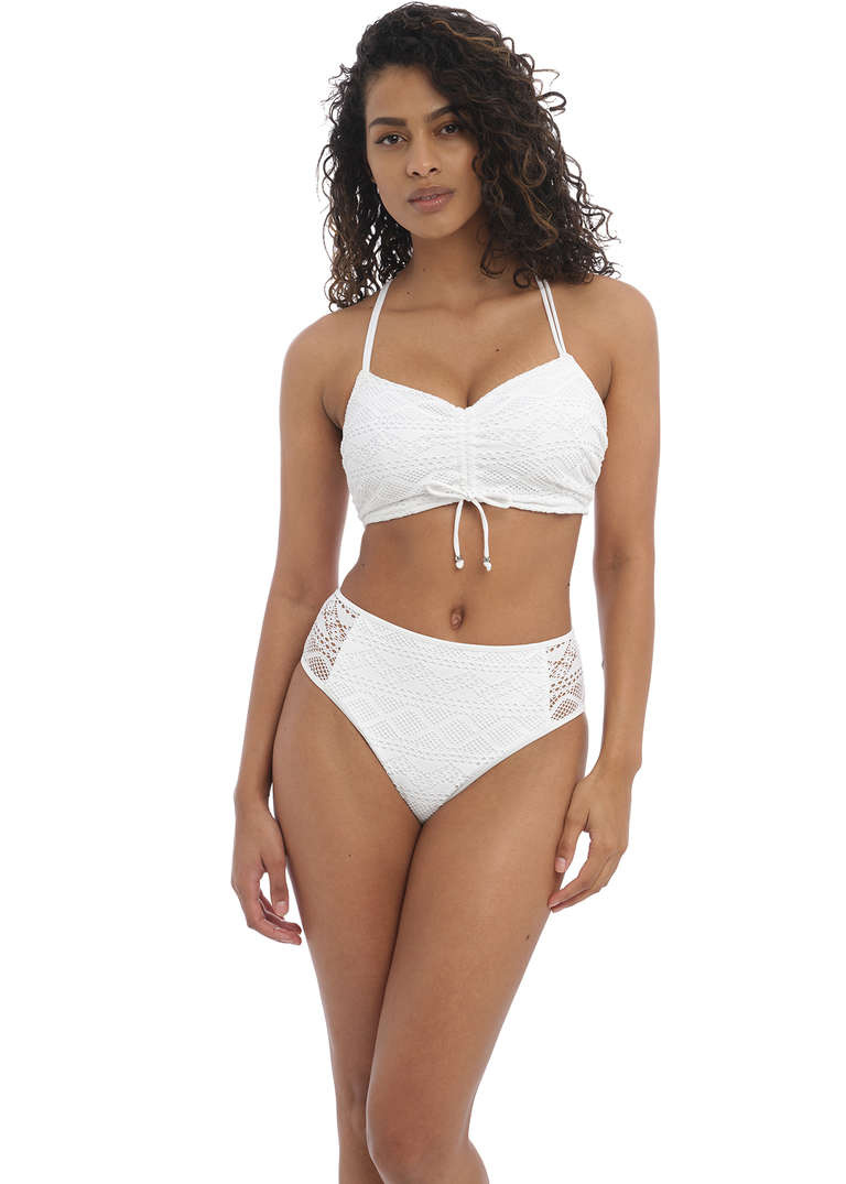 Figi kąpielowe Freya Swim SUNDANCE AS4001WHE High Waist Bikini Brief White