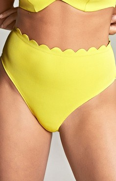 Figi kąpielowe Panache Swim SPIRIT SW1825 High Waist Bikini Bottoms Sunshine