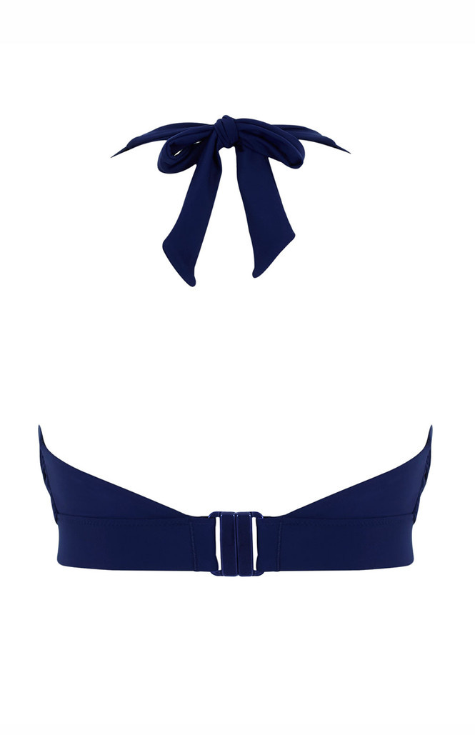 Biustonosz kąpielowy Panache Swim RIC RAC SW1954 Sofia Halter Neck Bikini Top Ric Rac Navy