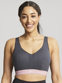 Biustonosz Panache Sport ULTRA PERFORM 5022 Non Padded Sports Wired Bra Charcoal