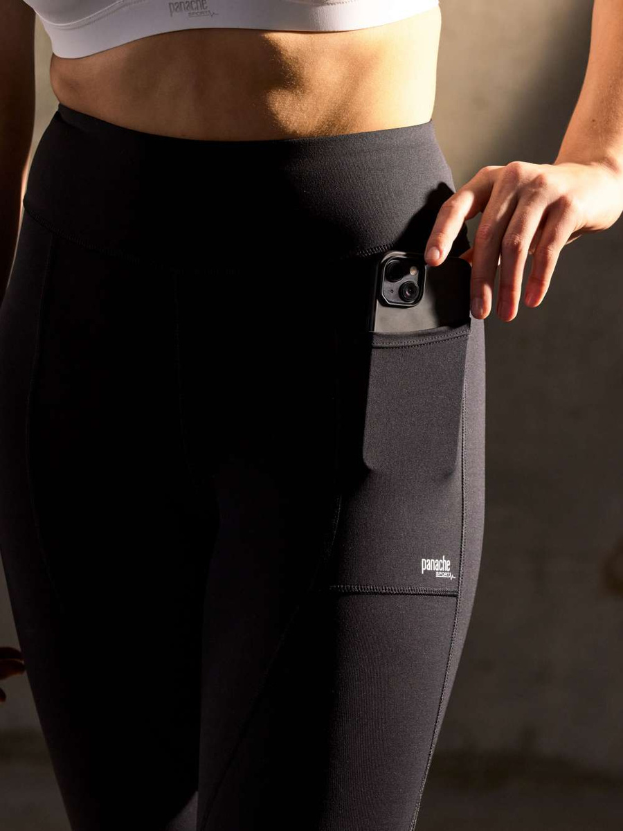 Legginsy sportowe Panache Sport ULTRA ADAPT 5023 Sports Legging Black Mesh