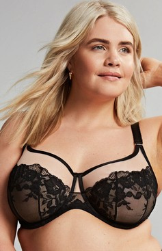 Biustonosz Sculptresse by Panache JOSEPHINE 10855 Full Cup Bra Black/Latte