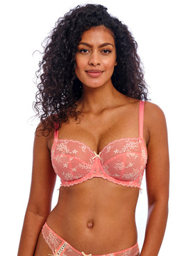 Biustonosz Freya OFFBEAT DECADENCE AA402501SCO Uw Side Support Bra Sunset Coral