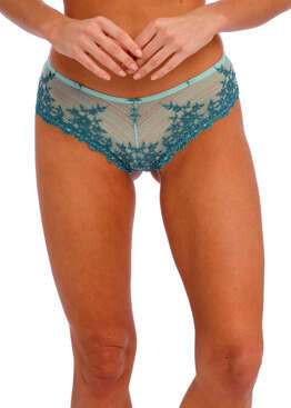 Figi tanga Wacoal EMBRACE LACE WA848191996 Tanga Eggshell Blue / Brittany Blue