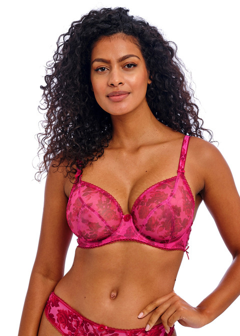 Biustonosz Freya ROSE BLOSSOM AA402402REE Uw Plunge Bra Red Rose