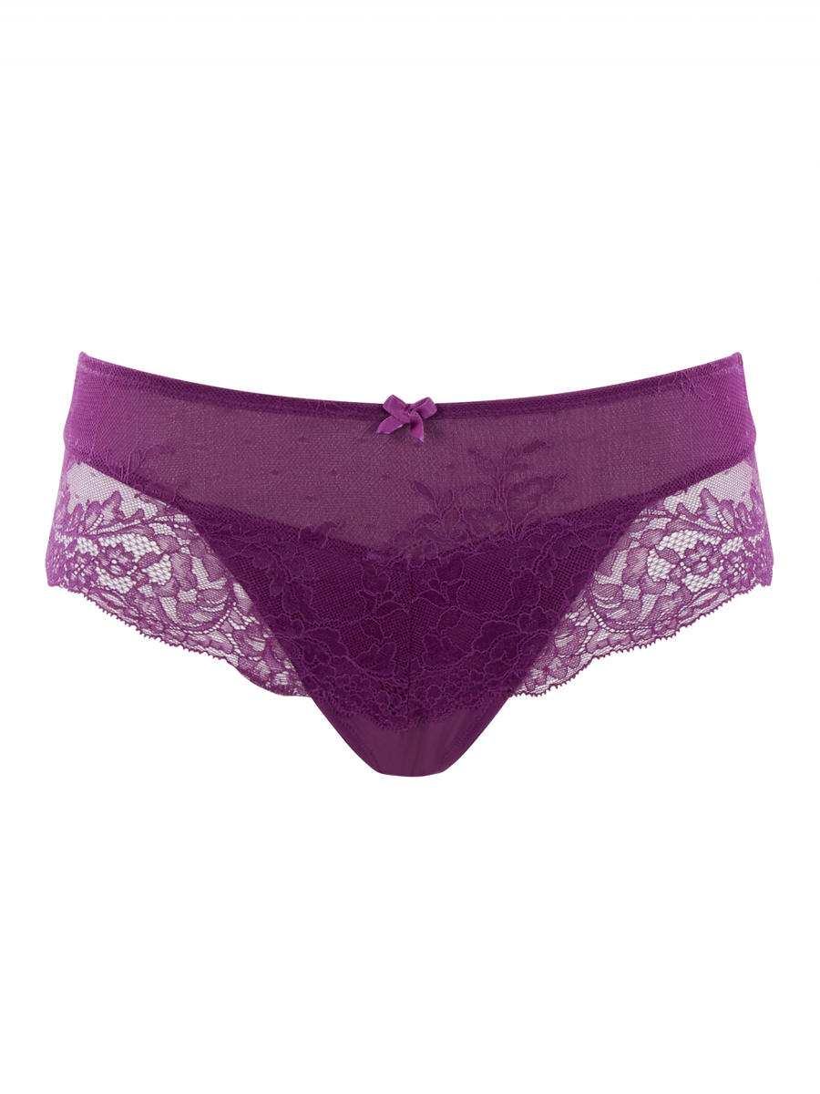 KOMPLET bielizny Panache ANA Damson 9396x Plunge (36FF, 36G) + majtki 9395x