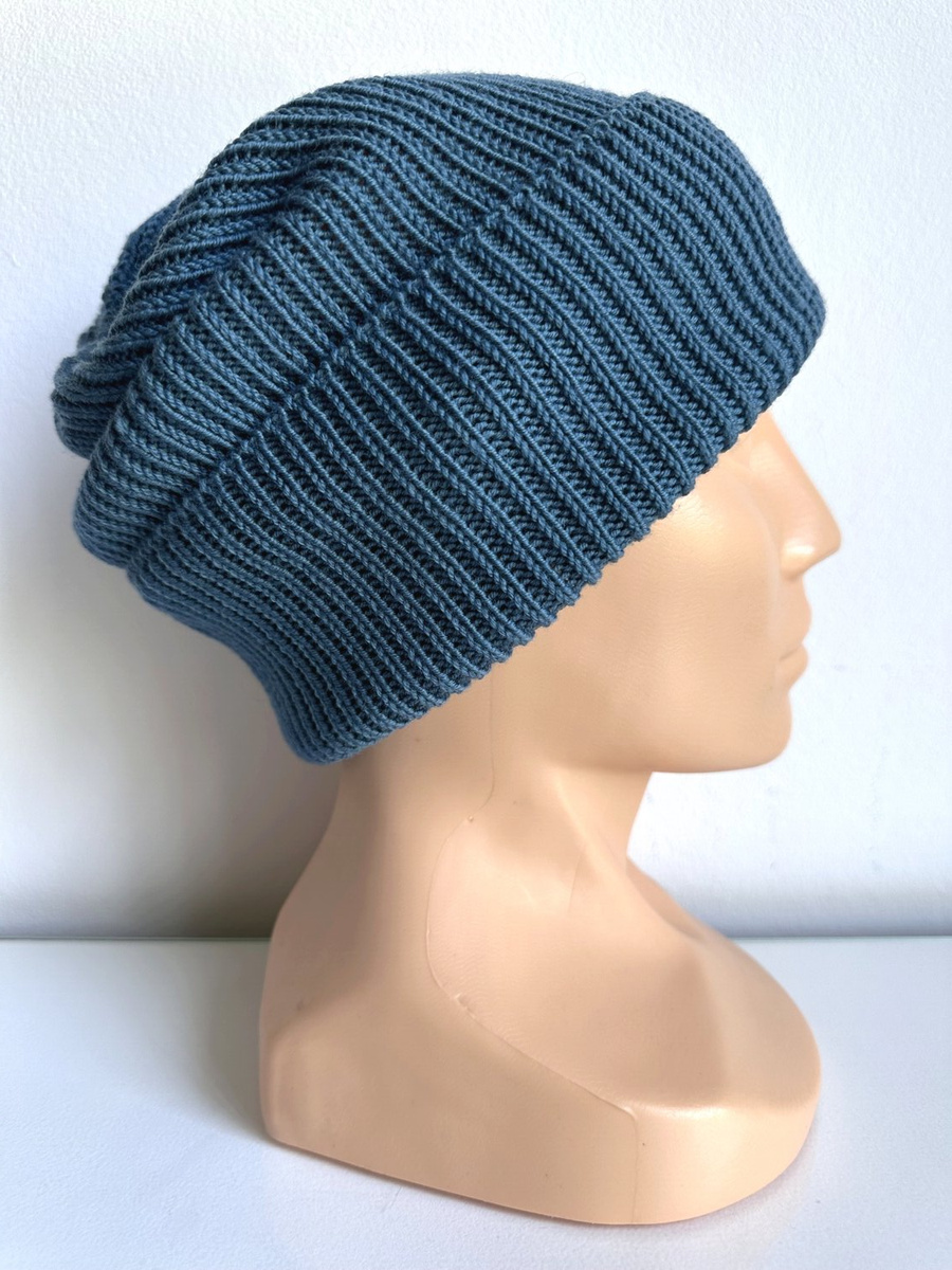 Beanie czapka z wełny merino VARELLA 100% Baby Merino 42 Petrol