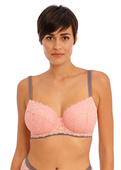 Biustonosz Freya OFFBEAT AA5453ROP Uw Padded Half Cup Bra Rosehip