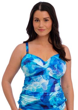 Koszulka kąpielowa Fantasie Swim SAUNTON SANDS FS506054DAZ Uw Twist Front Tankini Top Dazzling Blue