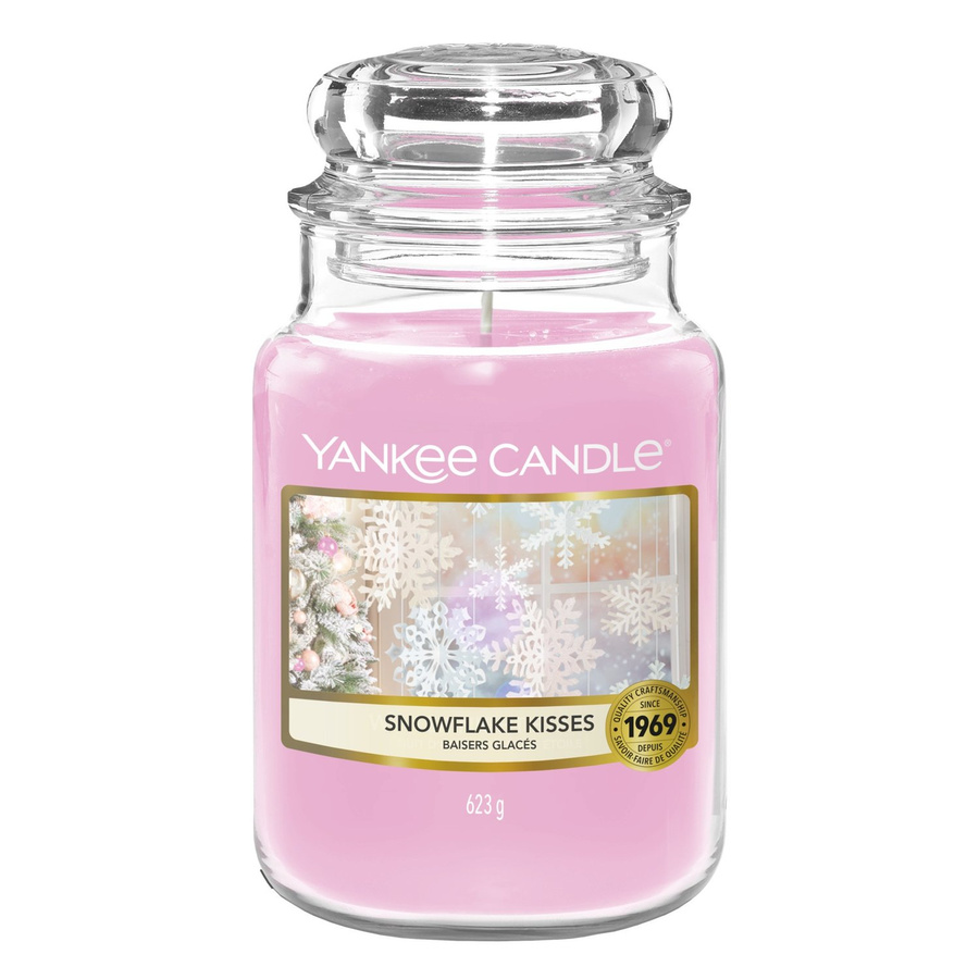 Duża świeca zapachowa Yankee Candle SNOWFLAKE KISSES