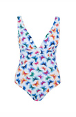 Strój kąpielowy jednoczęściowy Panache Swim FLUTTER SW1760B Taylor Non Wired Plunge Swimsuit Flutter Print