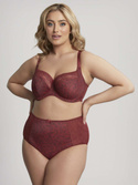 KOMPLET - Sculptresse by Panache CHI CHI Red Animal Balconnet 7695 + Brief 7692