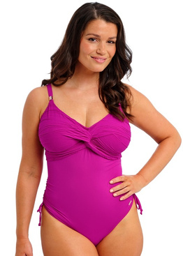 Strój kąpielowy Fantasie Swim BEACH WAVES FS502231BRF Uw Twist Front Swimsuit With Adjustable Leg Bright Fuchsia