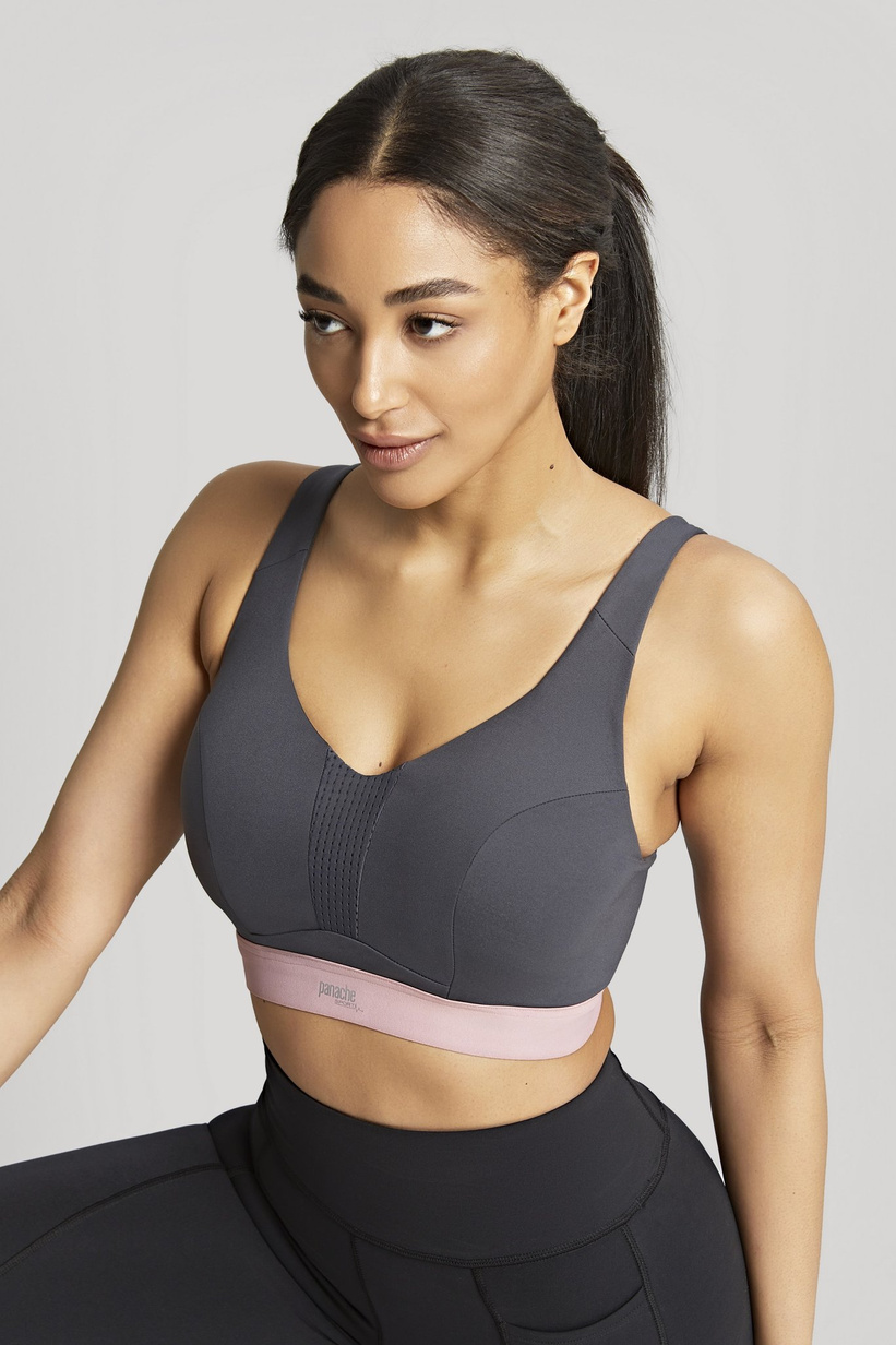 Biustonosz Panache Sport ULTRA PERFORM / ENDURANCE 5022 Non Padded Sports Wired Bra Charcoal