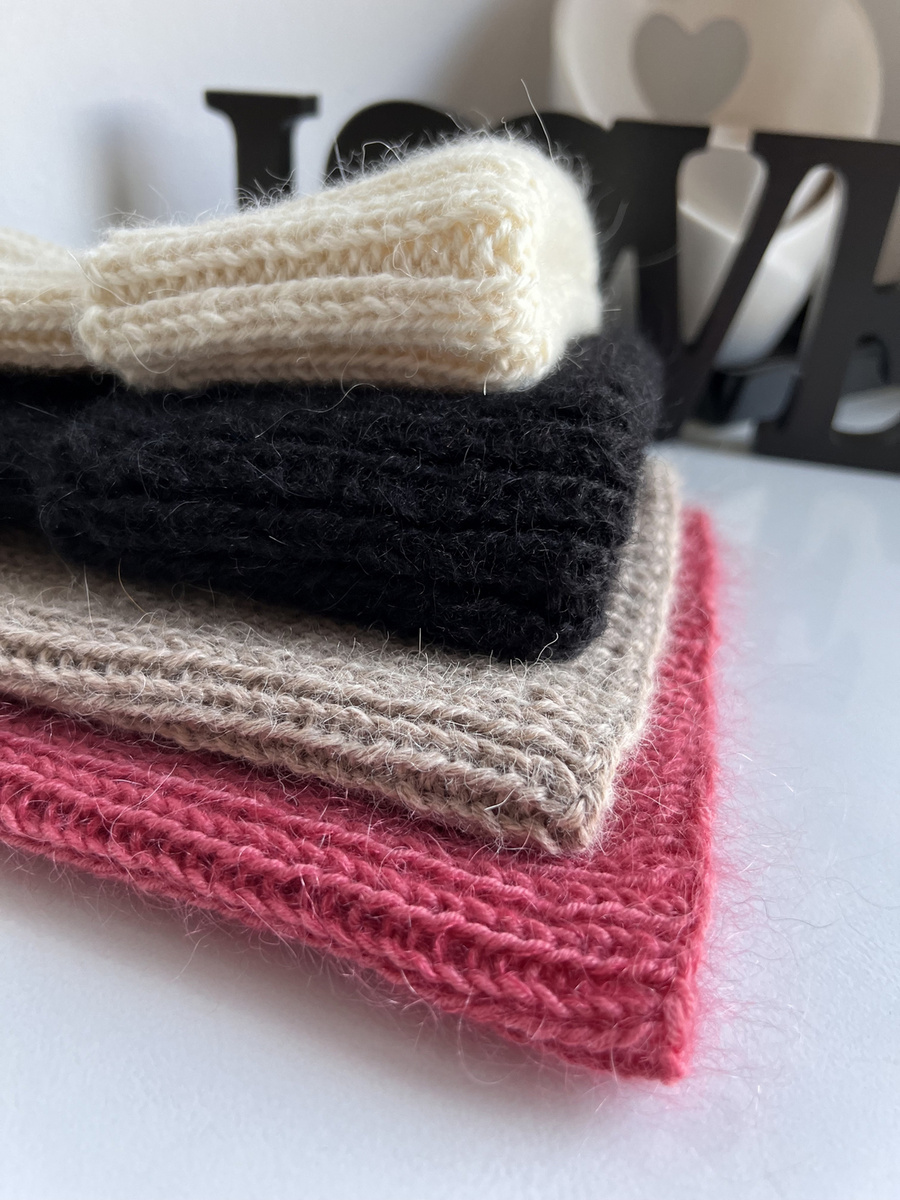 Ręcznie robiona czapka damska MORGANA Alpaka z Jedwabiem 8903/16 Czarny