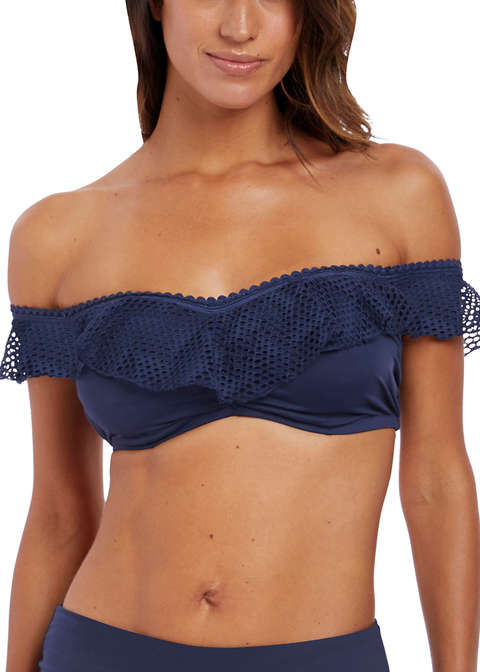 Biustonosz kąpielowy Fantasie Swim MARSEILLE FS6682TWT Uw Bardot Bikini Top Twilight 