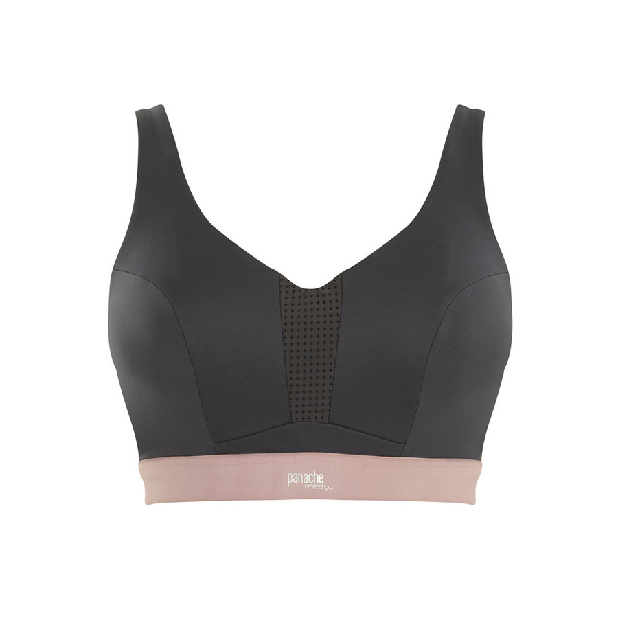 Biustonosz Panache Sport ULTRA PERFORM 5022 Non Padded Sports Wired Bra Charcoal