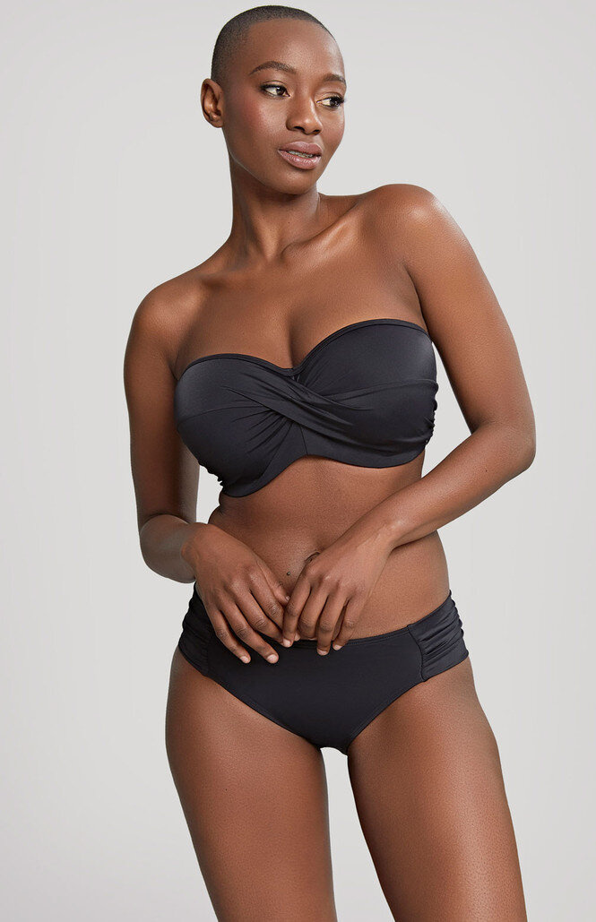 Figi kąpielowe Panache Swim ANYA RIVA SW1306 Gather Pant Black