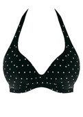 Biustonosz kąpielowy Freya JEWEL COVE AS7232BLK Uw Halter Bikini Top Black