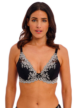 Biustonosz Wacoal EMBRACE LACE WA853291BLK Plunge Underwire Bra Black