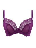 KOMPLET bielizny Panache ANA Damson 9396x Plunge (36FF, 36G) + majtki 9395x
