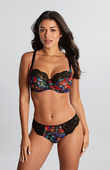 Biustonosz Panache NINA 10941 Balcony Bra Black Floral