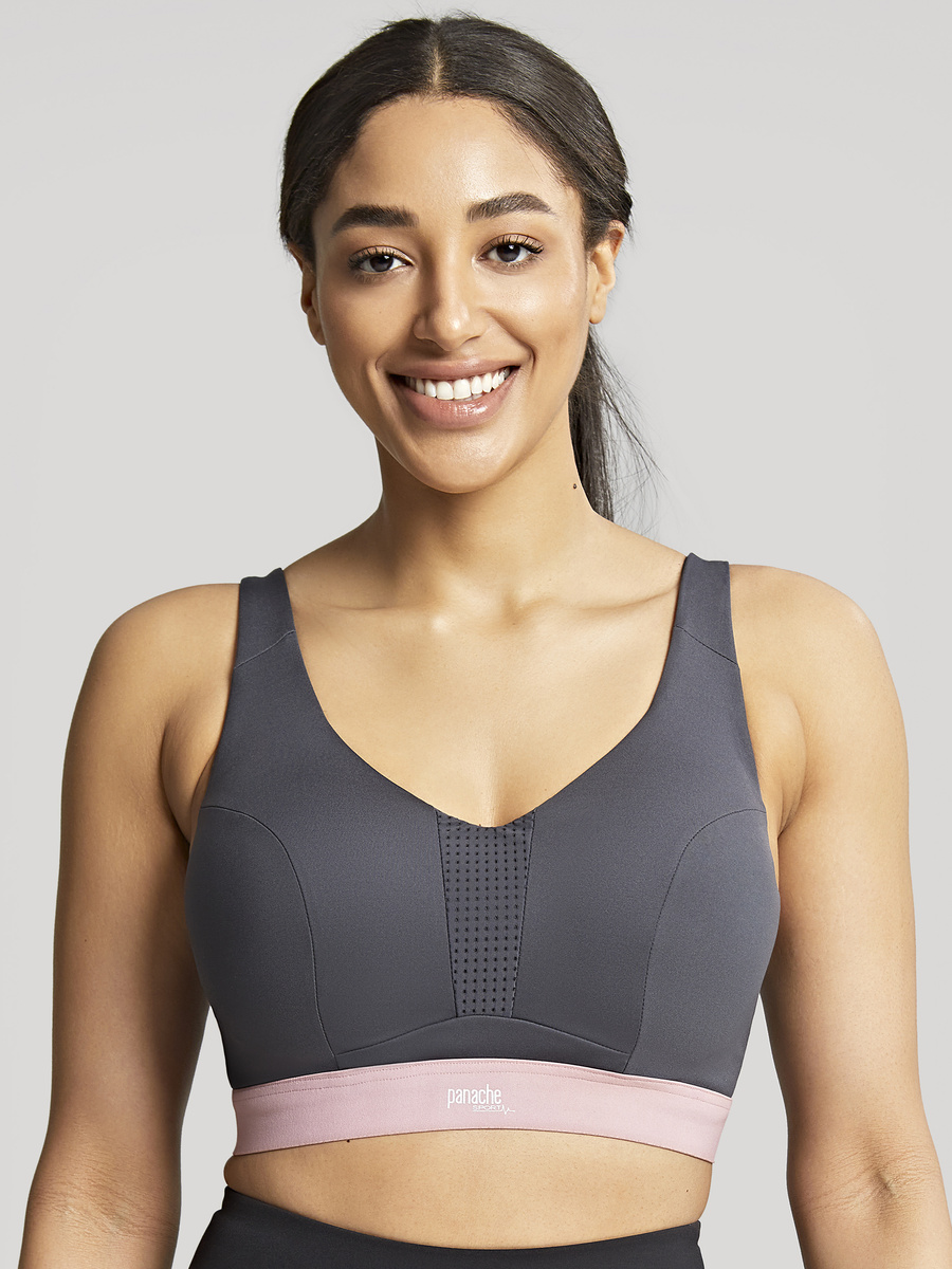 Biustonosz Panache Sport ULTRA PERFORM / ENDURANCE 5022 Non Padded Sports Wired Bra Charcoal