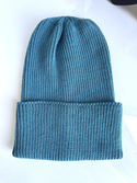 Beanie czapka z wełny merino VARELLA 100% Baby Merino 47 Morze Północne