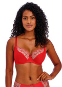 Biustonosz Freya HALLIE AA402602CRD Uw Plunge Bra Pink Chilli Red