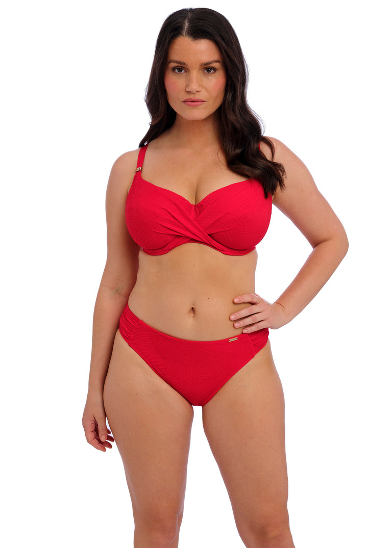 Biustonosz kąpielowy Fantasie Swim OTTAWA FS6355ADI Uw Wrap Front Full Cup Bikini Top Radiant Red