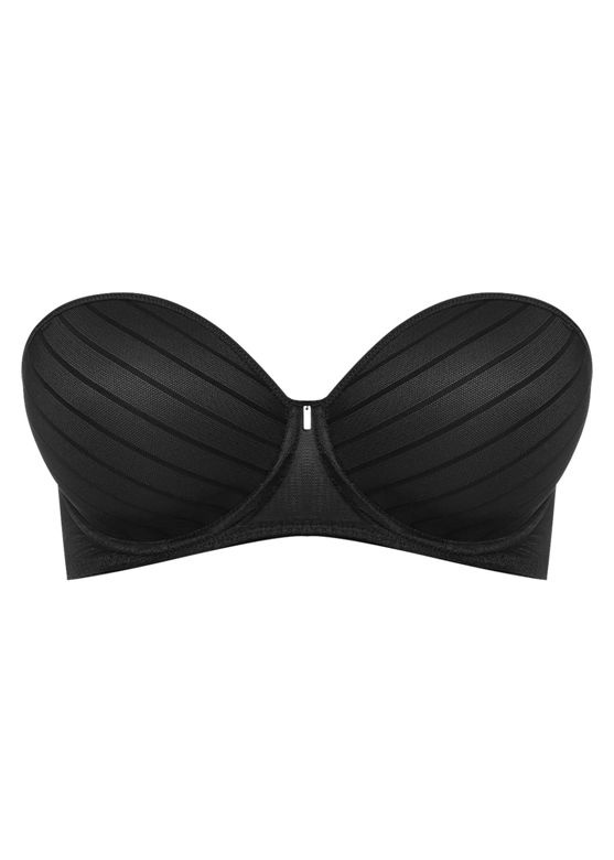 Biustonosz Freya CAMEO AA3163BLK Uw Deco Strapless Moulded Bra Black