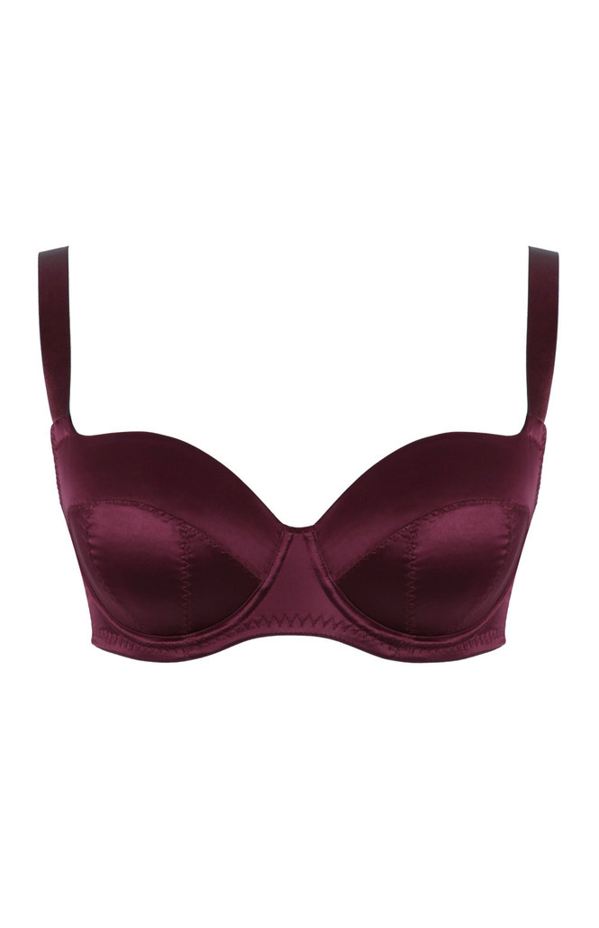 Biustonosz Panache GRACE 11071 Balcony Bra Bordeaux Red