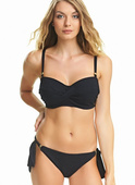 Figi kąpielowe Fantasie Swim OTTAWA FS6357BLK Classic Tie Side Brief Black